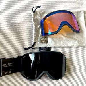 Smith Squad XL ChromaPop Ski Goggles with Bonus Lens. Mag Attachment.